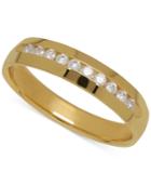 Men's Diamond Band In 14k Yellow Gold (1/4 Ct. T.w.)