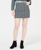 T.d.c. By Topson Printed Corduroy Mini Skirt