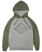Rip Curl Leveled Out Graphic-print Logo Raglan-sleeve Hoodie