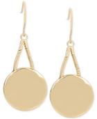 Kenneth Cole New York Gold-tone Disc Drop Earrings