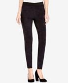 Two By Vince Camuto Faux-suede Ponte-knit Leggings