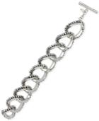 Kenneth Cole New York Woven Faceted Bead Link Toggle Bracelet