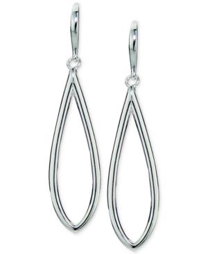 Giani Bernini Polished Open Teardrop Drop Earrings In Sterling Silver, Only At Macy's