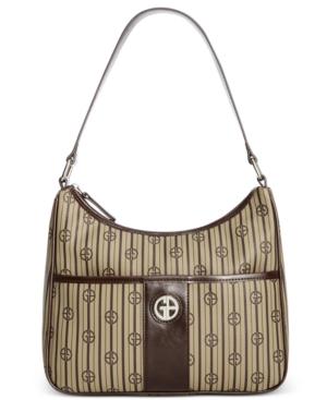 Giani Bernini Stripe Signature Hobo, Only At Macy's