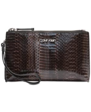 Calvin Klein Python Wristlet