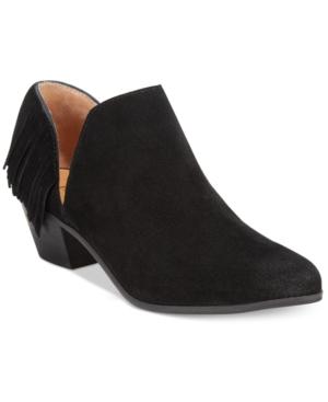 Report Ignatious Fringe Ankle Booties Women's Shoes