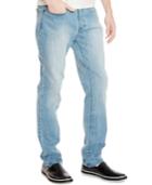 Kenneth Cole Reaction Men's Slim-fit Light Indigo Wash Jeans