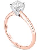 Diamond Engagement Ring In 14k White Gold, Yellow Gold Or Rose Gold (1.0 Ct. T.w.)