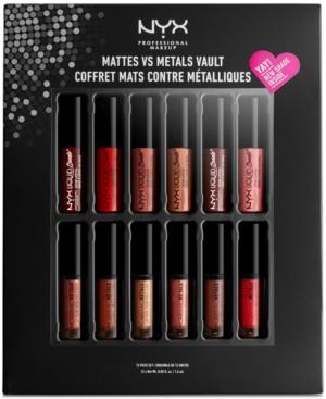 Nyx Professional Makeup 12-pc. Mattes Vs Metals Lip Set