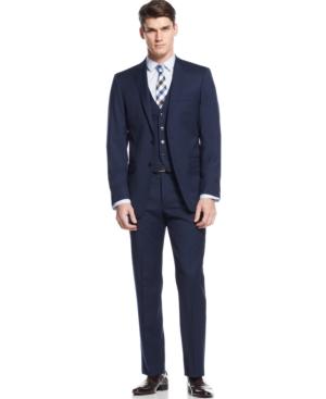 Calvin Klein X Navy Vested Extra Slim-fit Suit