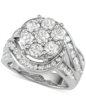 Diamond Cluster Ring (3 Ct. T.w.) In 14k Gold