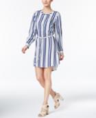 Two By Vince Striped High-low Shirtdress