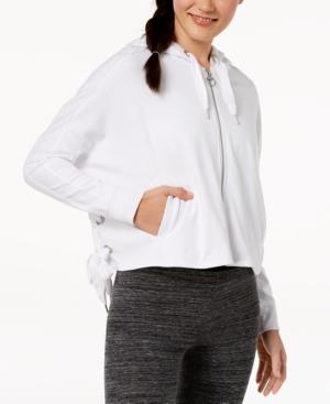 Calvin Klein Performance Side-tie Zip Cropped Hoodie