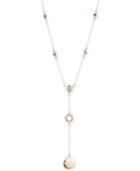 Judith Jack Gold-tone Crystal And Marcasite Lariat Necklace