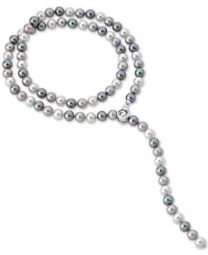 Majorica Sterling Silver Imitation Baroque Pearl & Cubic Zirconia 18 Pendant Necklace