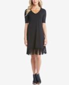 Karen Kane Fringe Shift Dress