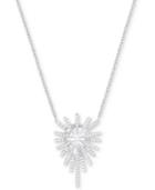 Swarovski Silver-tone Crystal Pendant Necklace