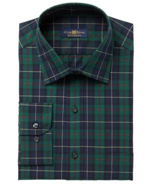 Club Room Men's Classic/regular Fit Macleod Tartan Dress Shirt, Created For Macy's