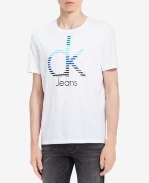 Calvin Klein Jeans Men's Splice Logo-print T-shirt