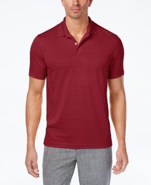Club Room Men's Textured-stripe Performance Polo, Only At Macy's