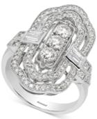 Pave Classica By Effy Diamond Statement Ring (1-1/5 Ct. T.w.) In 14k White Gold