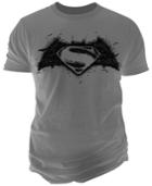 Men's Batman V Superman: Bat Made Logo Graphic-print T-shirt From Changes