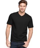 John Ashford Big And Tall Short Sleeve Solid V-neck T-shirt