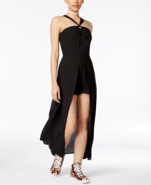 Material Girl Juniors' Maxi-overlay Romper, Created For Macy's