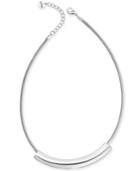 Alfani Silver-tone Curved Bar Collar Necklace, 17 + 2 Extender, Created For Macy's