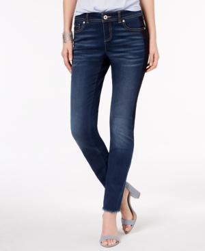 Inc International Concepts Frayed-hem Skinny Jeans, Created For Macy's