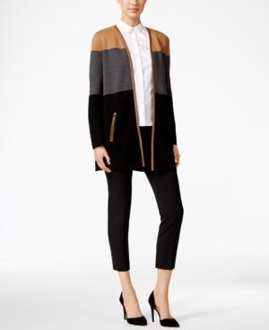 Charter Club Petite Colorblocked Cardigan, Only At Macy's