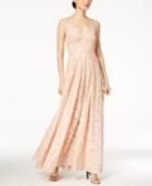 Calvin Klein Sequined Embroidered Gown