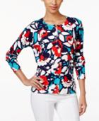August Silk Floral-print Cardigan