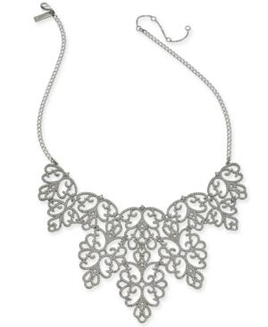 I.n.c. Pave Openwork Statement Necklace, 18 + 3 Extender, Created For Macy's