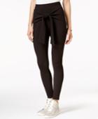 Material Girl Wrap-front Textured Slim Pants, Only At Macy's