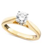 Certified Diamond Engagement Ring In 14k White Or Yellow Gold (1 Ct. T.w.)