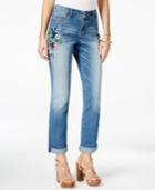 Inc International Concepts Embroidered Boyfriend Jeans, Only At Macy's