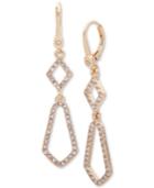 Ivanka Trump Gold-tone Crystal Pave Drop Earrings