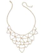 Thalia Sodi Gold-tone Twist Open Heart Statement Necklace, 18 + 2 Extender, Created For Macy's