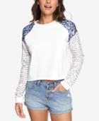 Roxy Juniors' Just By Chance Americana Cropped Sweatshirt