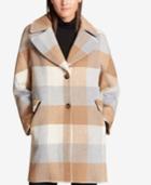 Dkny Woven Wool-blend Walker Coat