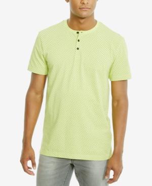 Kenneth Cole Reaction Men's Sun-print Cotton Henley