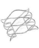Inc International Concepts Silver-tone Pave Open Cuff Bracelet, Only At Macy's