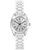 Caravelle New York By Bulova Women's White Silicone Strap Watch 19mm 43l176