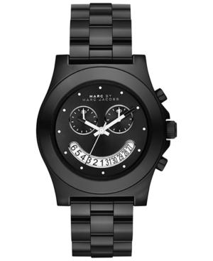 Marc By Marc Jacobs Women's Chronograph Raver Black Nylon Bracelet Watch 41mm Mbm4574