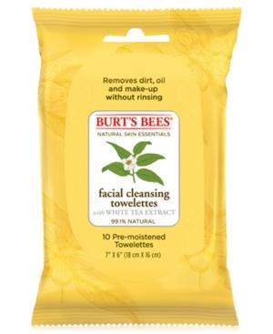 Burt's Bees Facial Cleansing Towelettes - White Tea, 10 Count