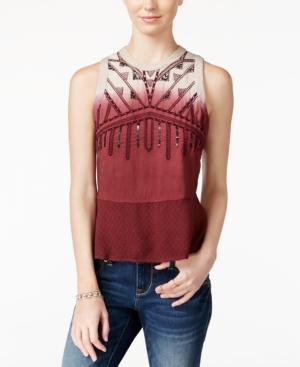 American Rag Embellished Dip-dyed Tank Top, Only At Macy's