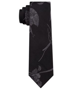 Calvin Klein Men's Water Lily Skinny Silk Tie