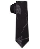 Calvin Klein Men's Water Lily Skinny Silk Tie