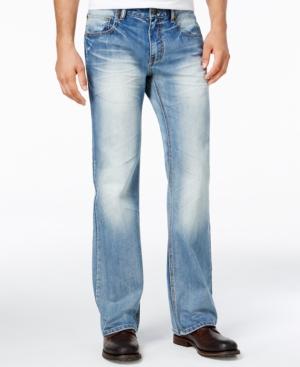 Inc International Concepts Men's Franko Boot-cut Light Blue Wash Jeans, Only At Macy's